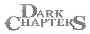 Logo for 'Dark Chapters' in gray text on a white background