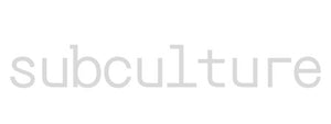 The word 'subculture' written in white on a light gray background