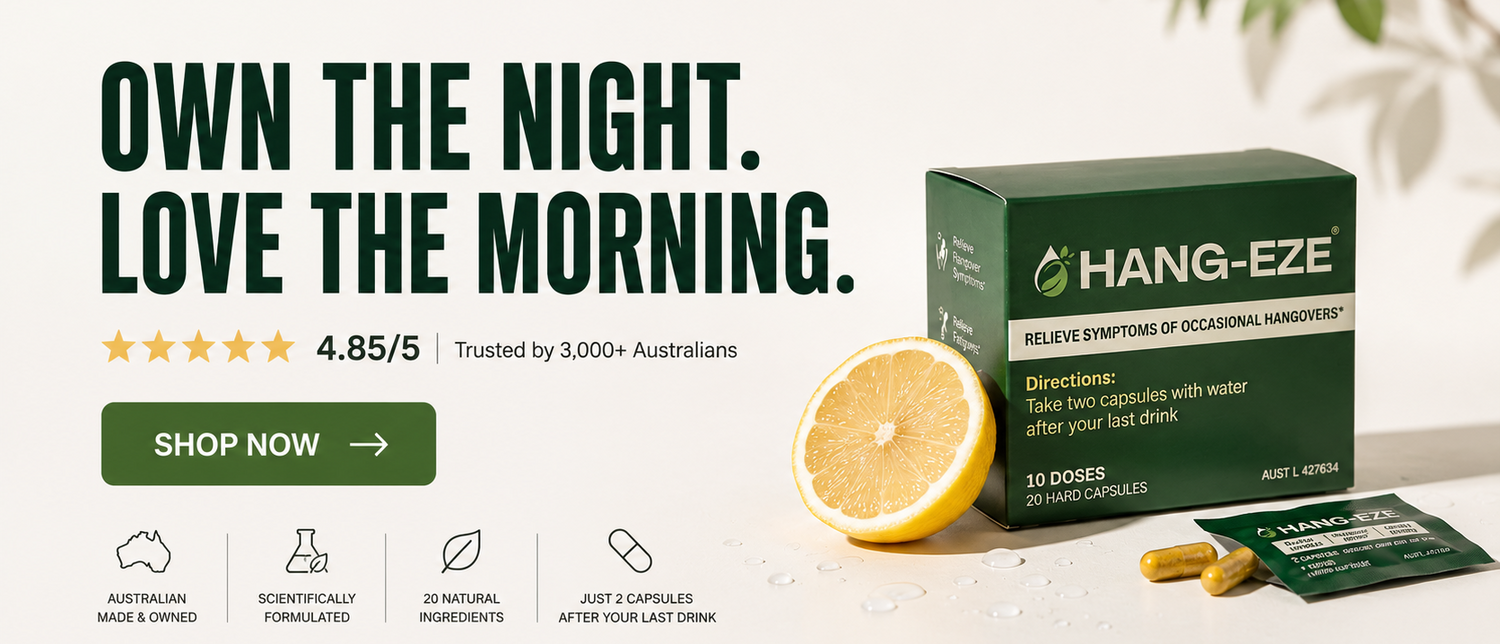 Hang-Eze with a lemon and packaging on a light background